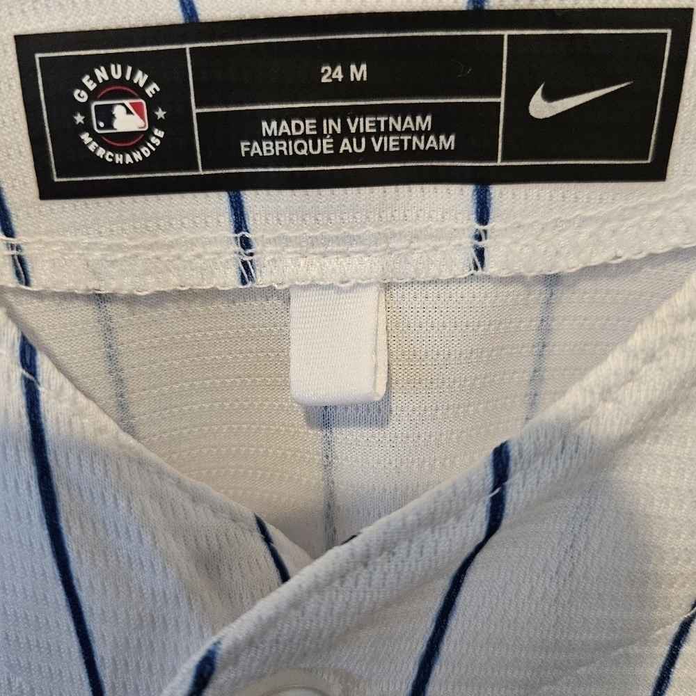 NIKE MLB NEW YORK METS REPLICA OFFICIAL MLB HOME JERSEY SIZE 24 MONTHS - Picture 5 of 7